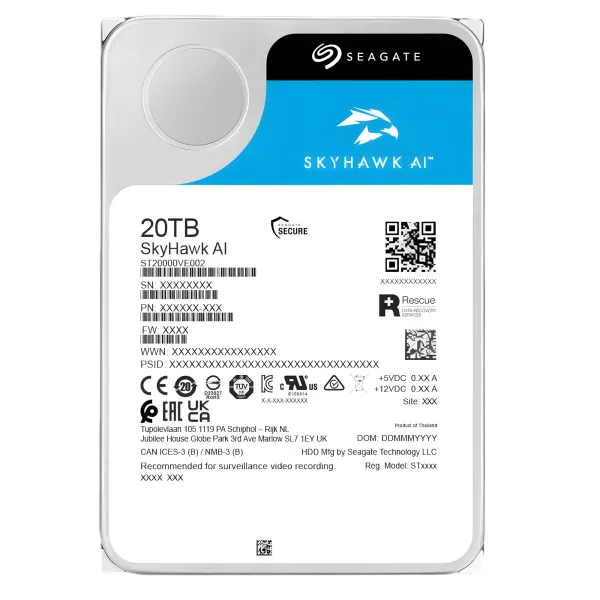 Seagate SkyHawk AI 20TB 7200RPM 3.5