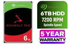 Seagate ST6000NT001 6TB IronWolf Pro 7200RPM NAS HDD | Evetech