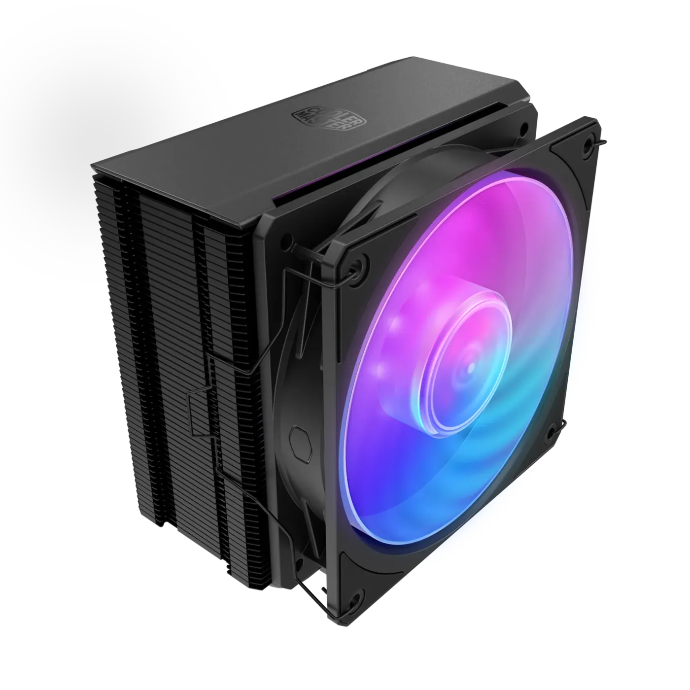 Cooler Master Hyper 212 3DHP Black ARGB showcasing its updated cooling design