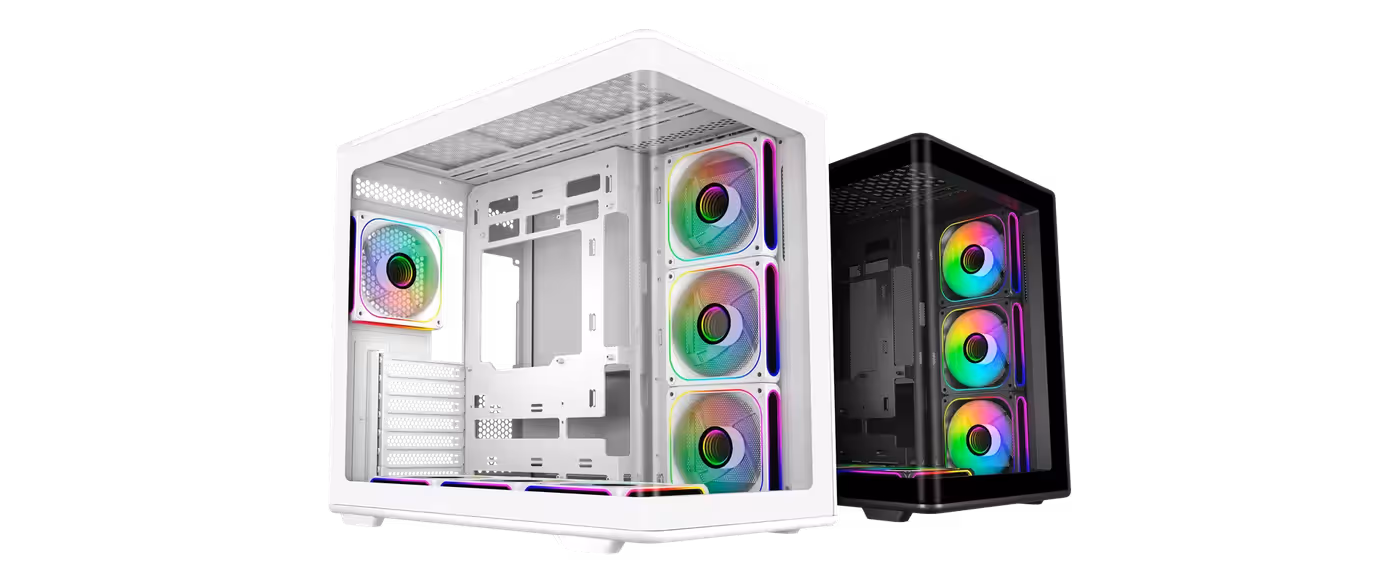 Full view of the Elite 600 ATX mid-tower case