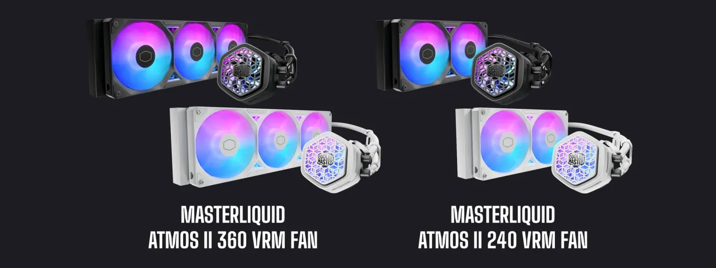 Cooler Master ML Atmos II 360 VRM Liquid Cooler - White | Evetech
