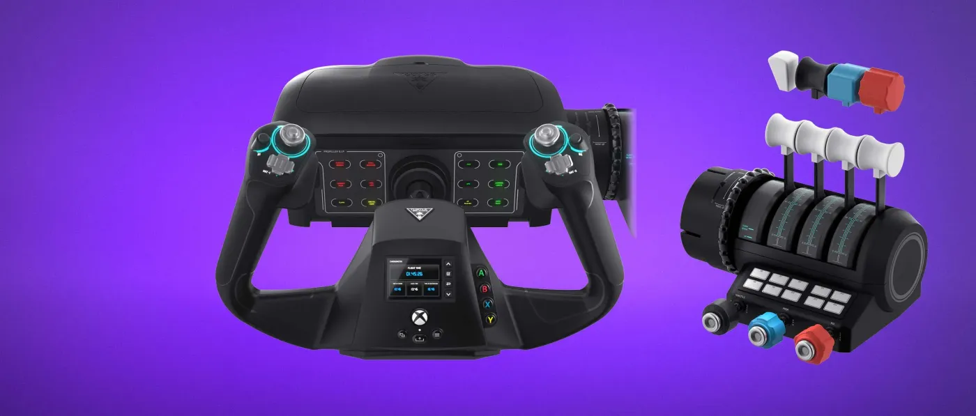 Flight control system showing dedicated pitch trim wheel feature