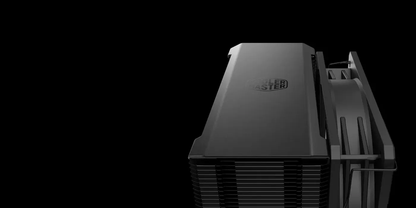Matte black Hyper 212 3DHP cooler in a modern PC setup