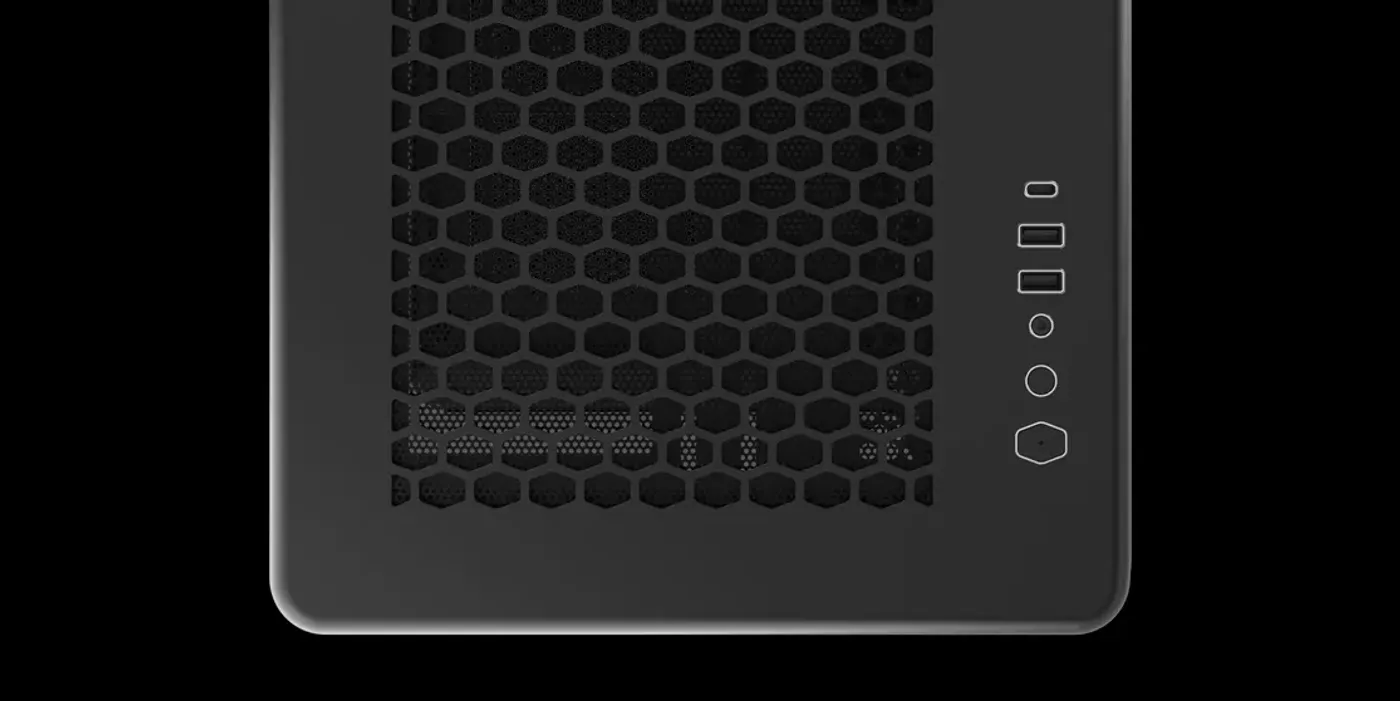 Elite 600 case interior with tool-free access for components