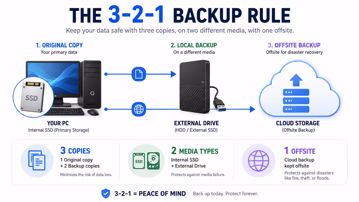3-2-1 backup diagram