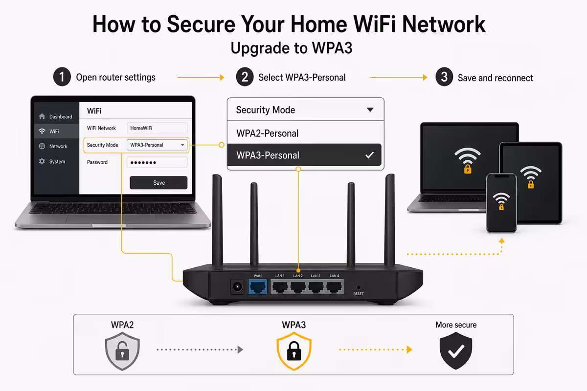 Keep router firmware updated