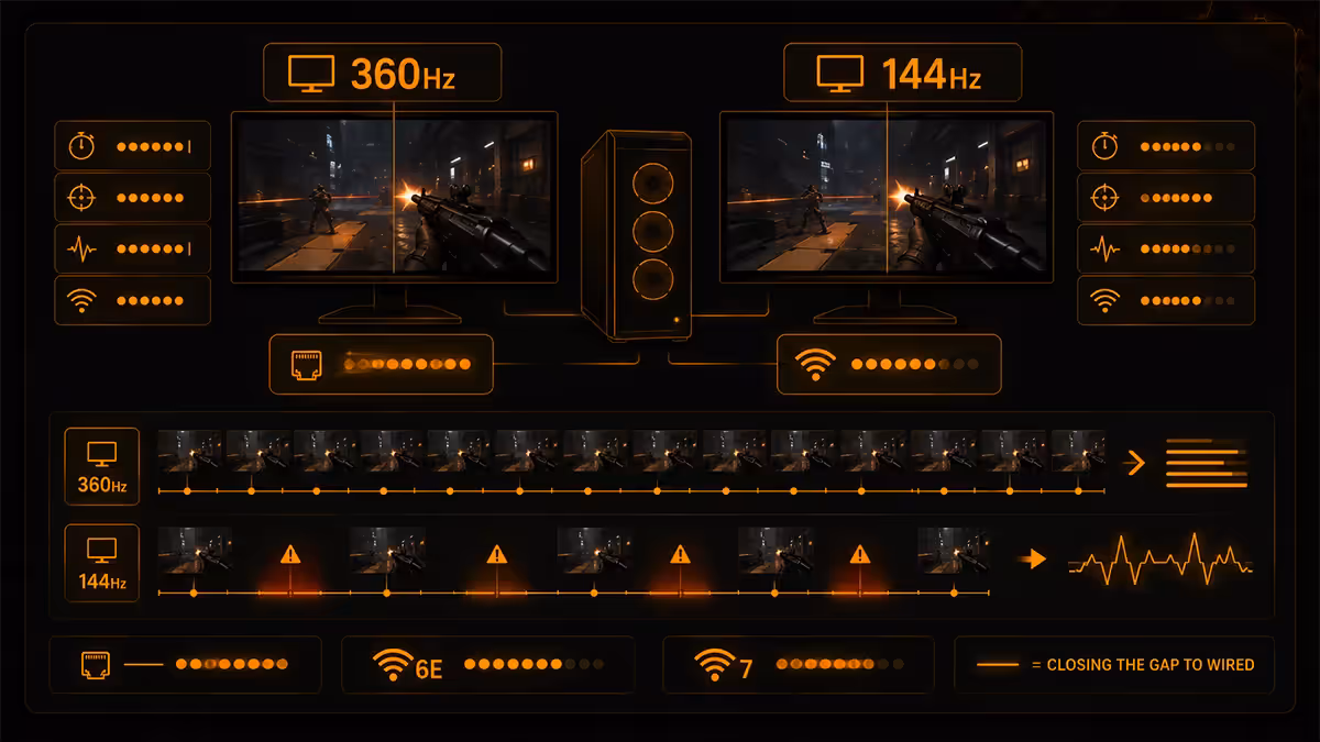 Mixed refresh rate monitors