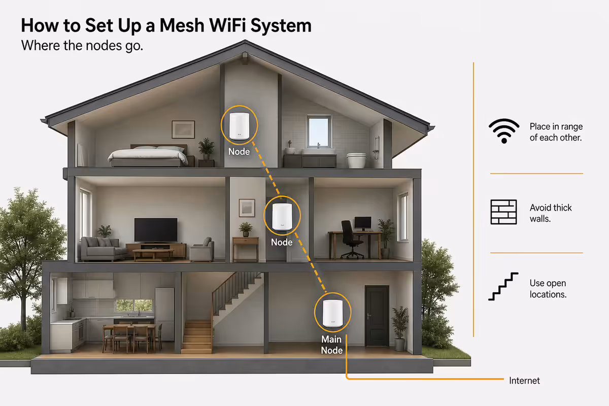 Netgear Orbi RBE970 - best for big houses