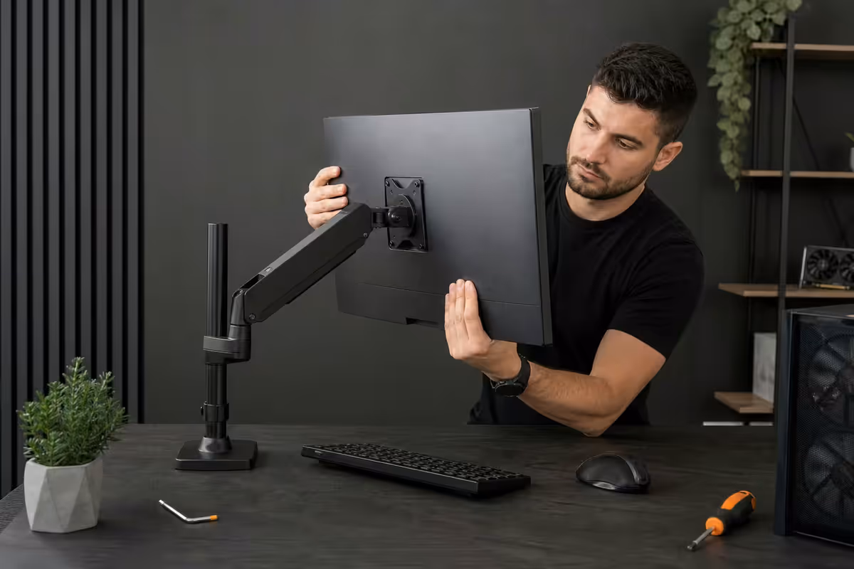 Set Up Monitor Arms Guide