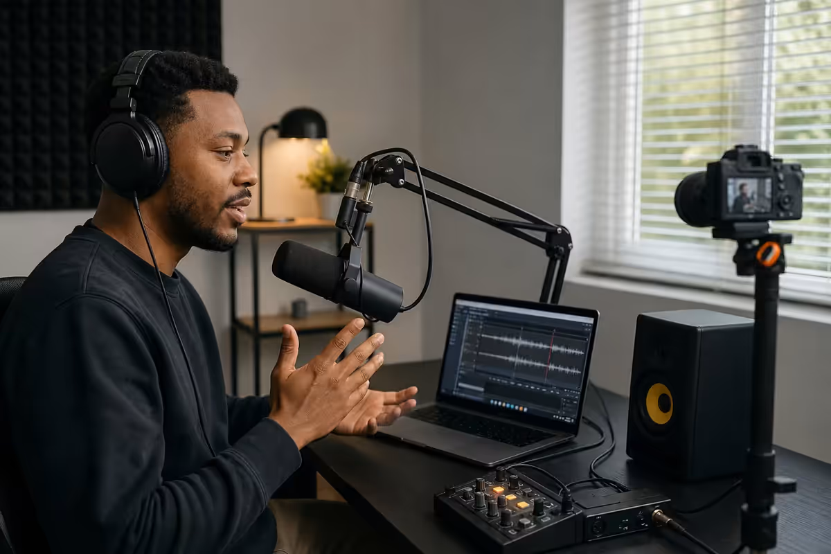 Set Up Podcast Studio Home