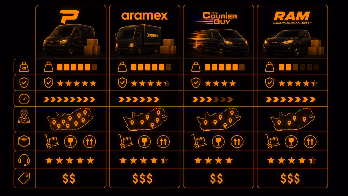 SA couriers for heavy tech