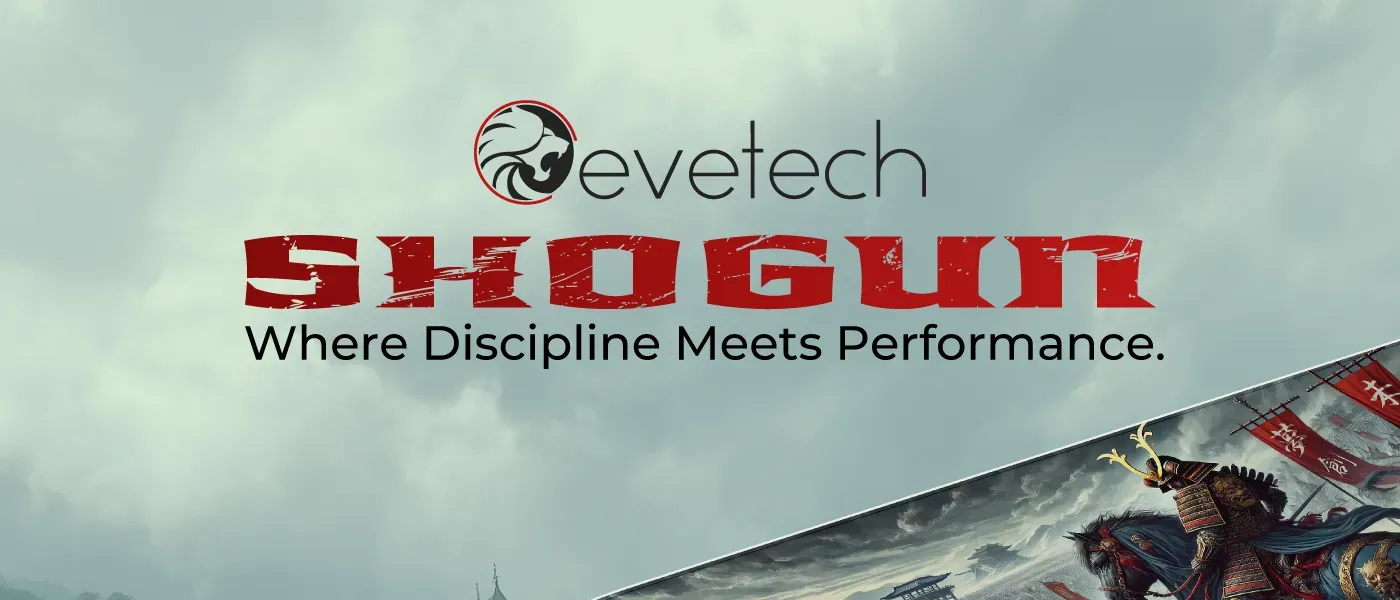 Evetech Shogun gaming mousepad shown flat with stitched edges visible