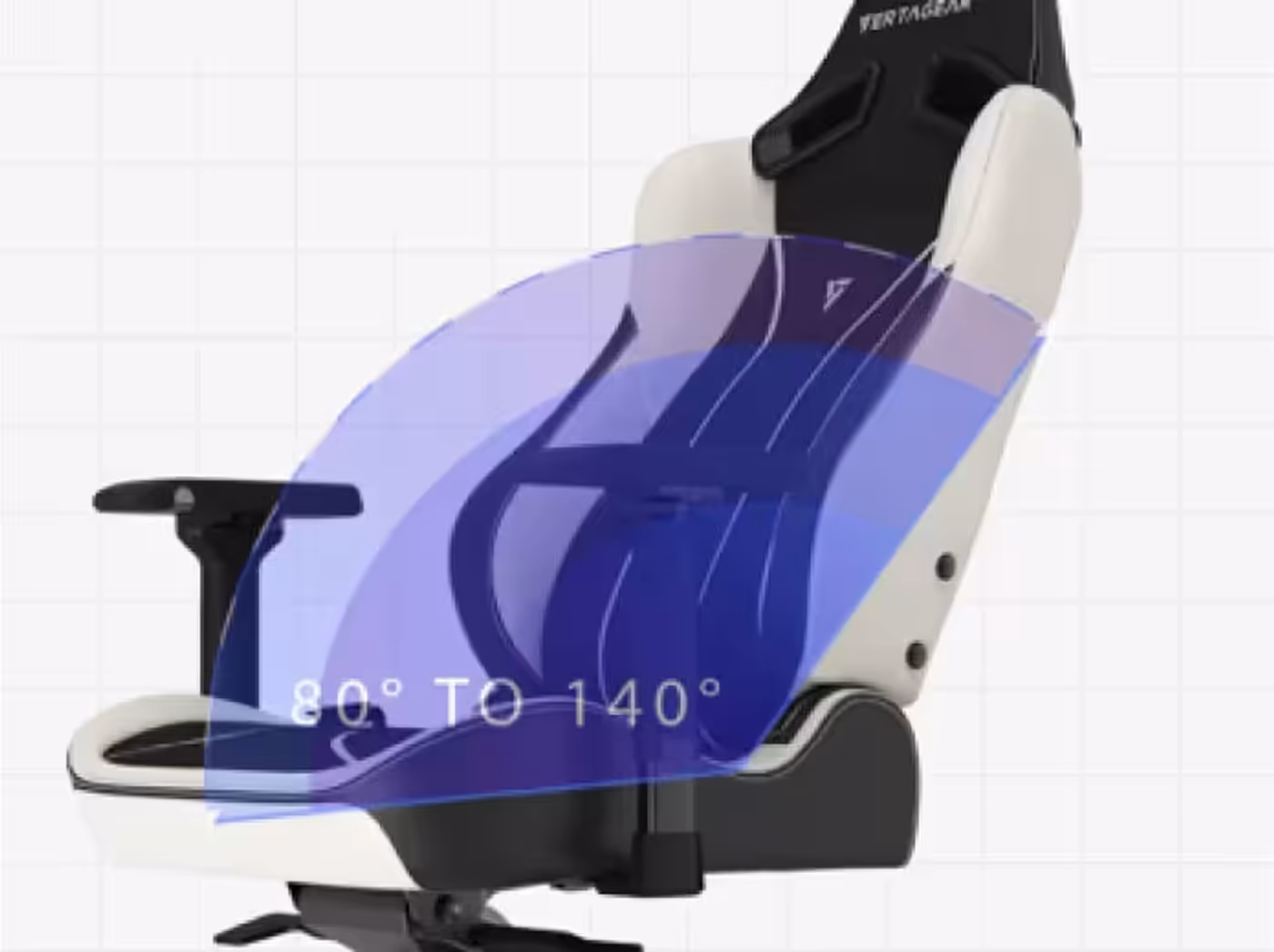 Adjustable backrest capable of reclining up to 140 degrees