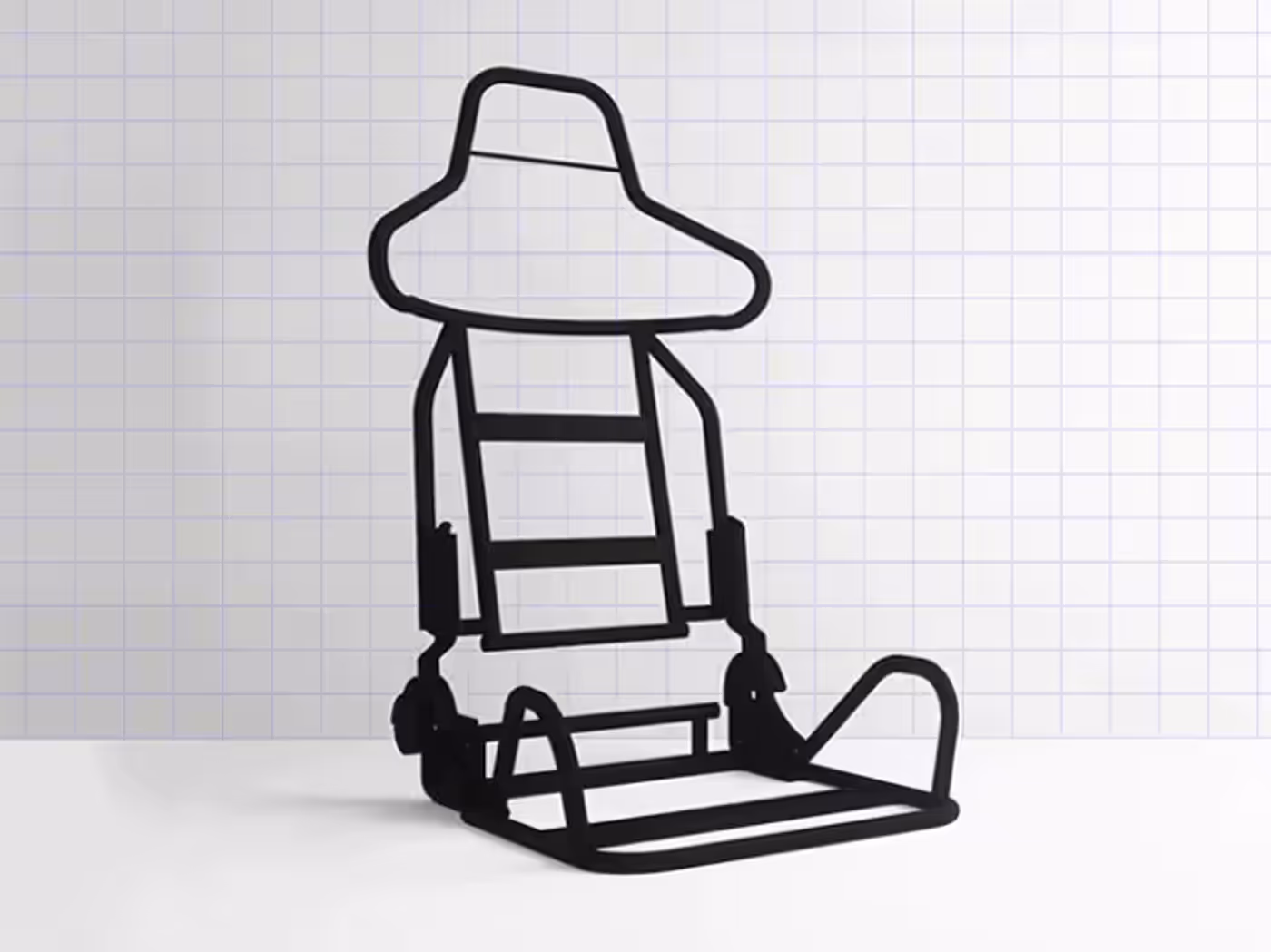 Durable steel frame structure providing stability to the gaming chair