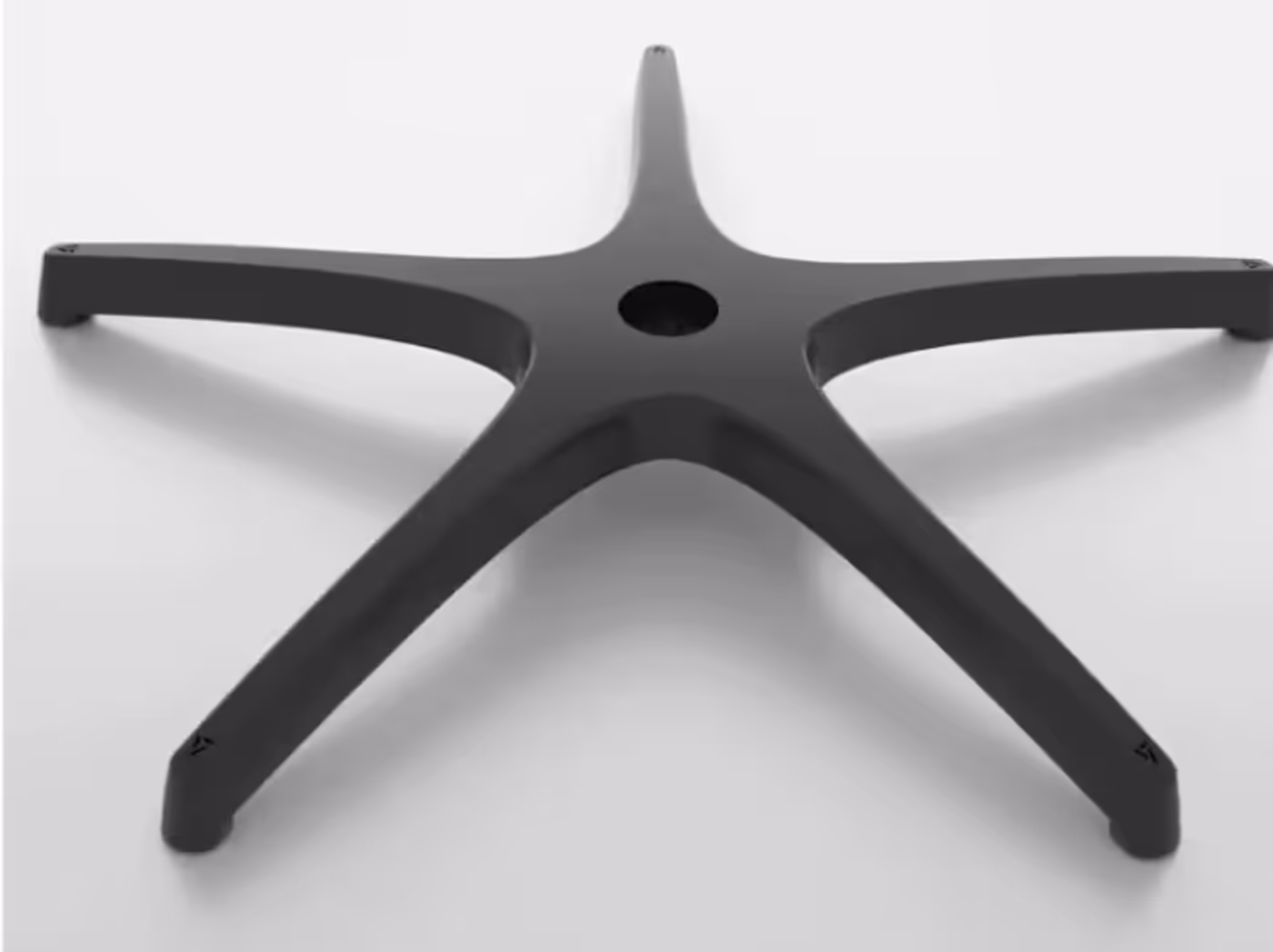Stable five-star base made from lightweight aluminum alloy