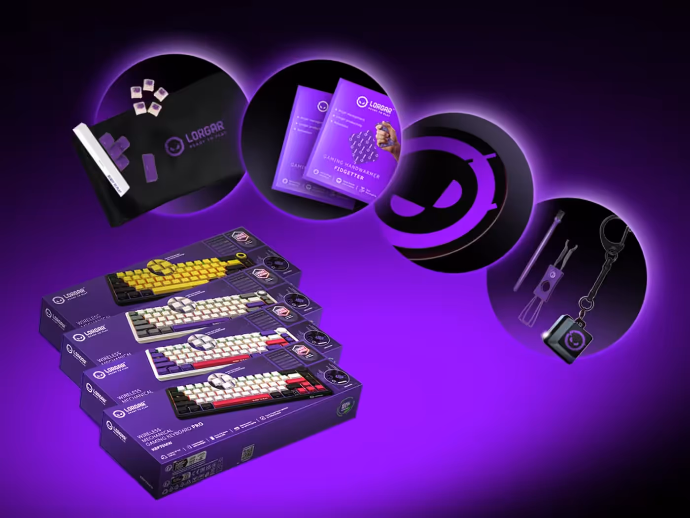 Included accessories supplied with the keyboard