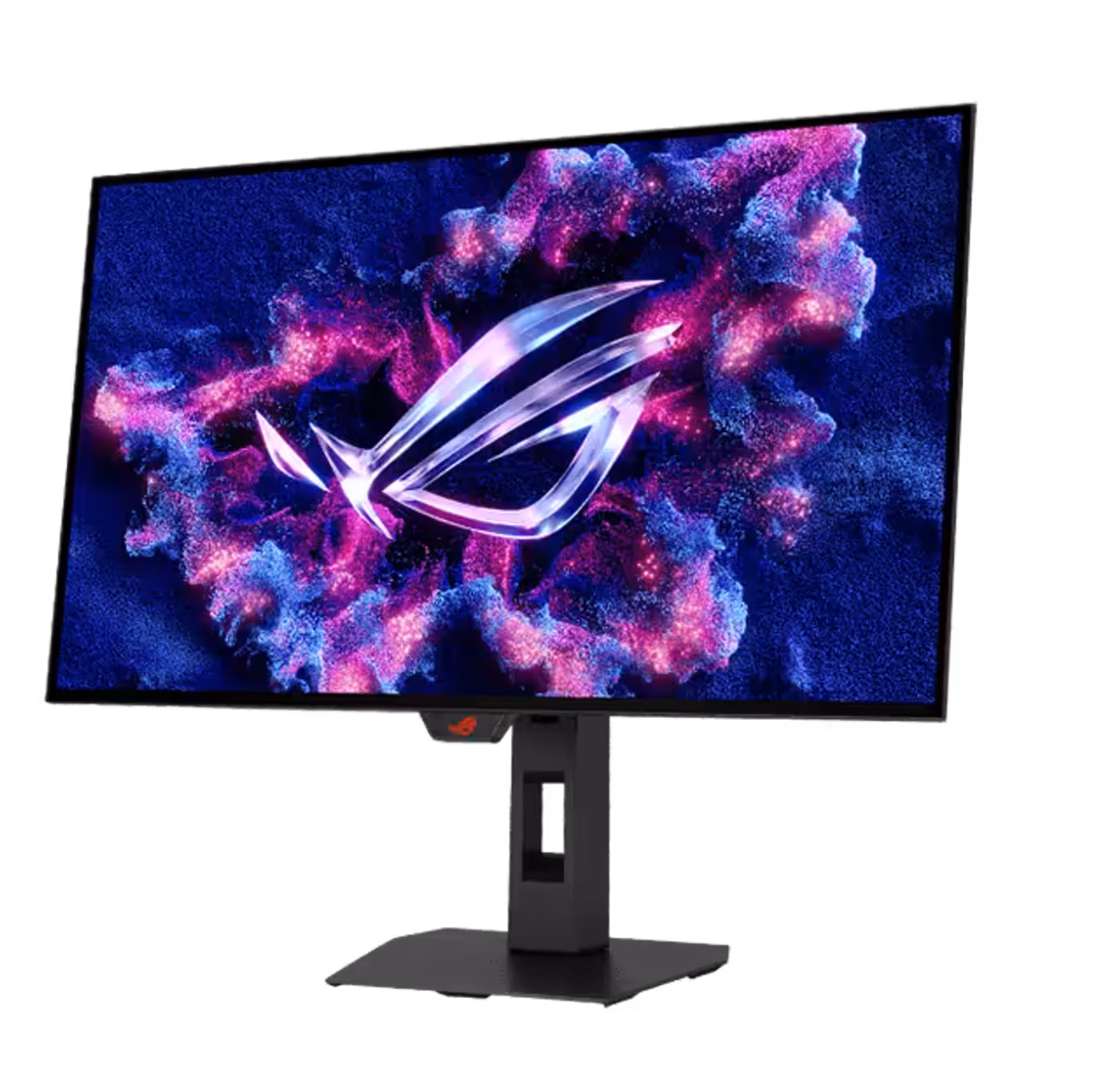 ROG Strix OLED XG27AQWMG compact stand designed to save desk space