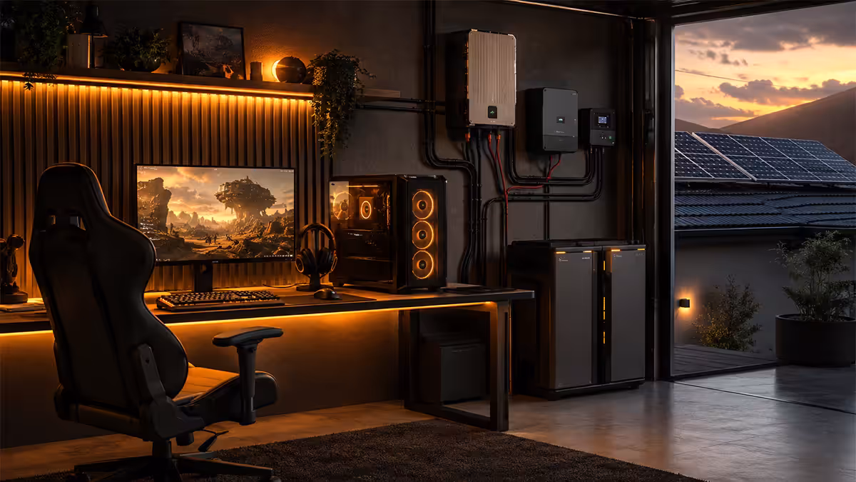 Solar gaming setup SA