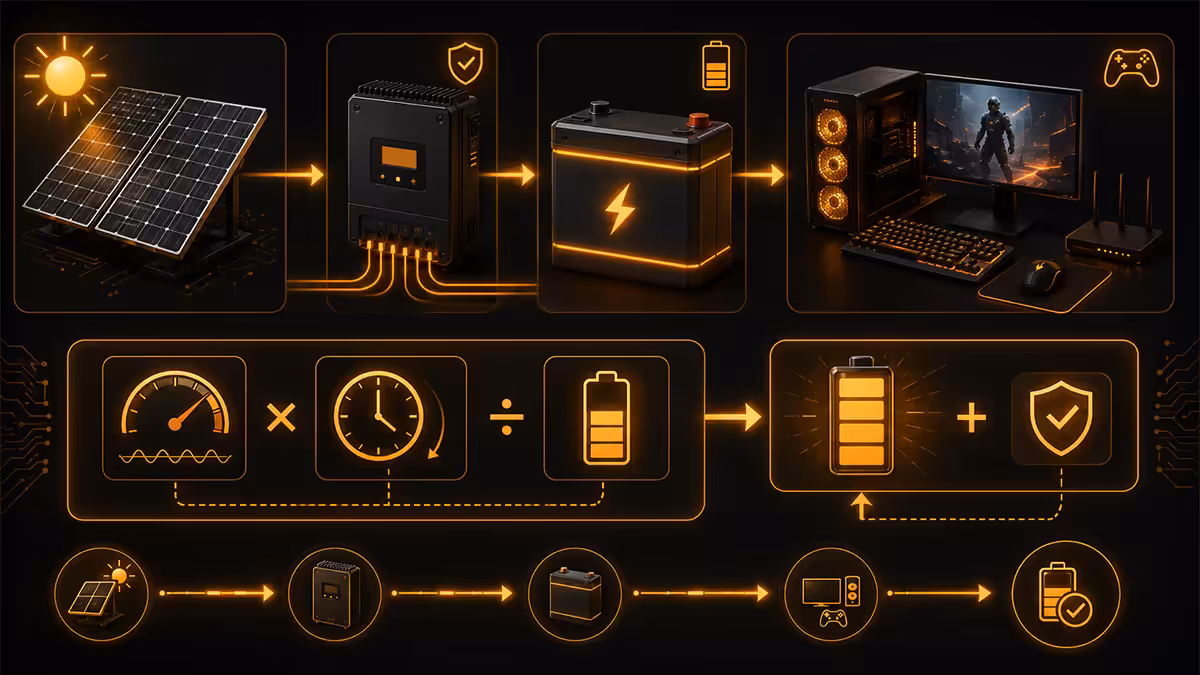 Solar battery kWh math