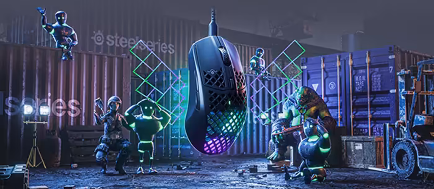 SteelSeries Aerox 3 gaming mouse designed for lightning-fast swipes and performance