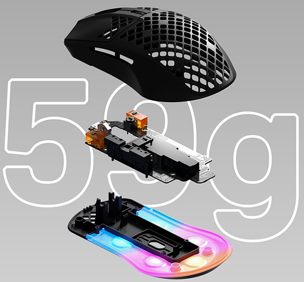 SteelSeries Aerox 3 Gaming Mouse Lightweight Mobile View