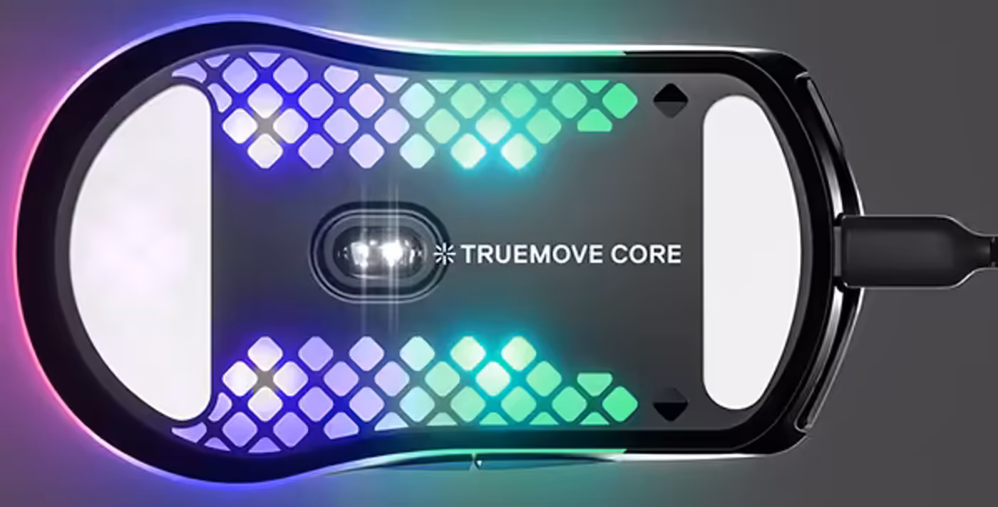 TrueMove Core sensor with 8,500 CPI and 300 IPS for precise tracking performance
