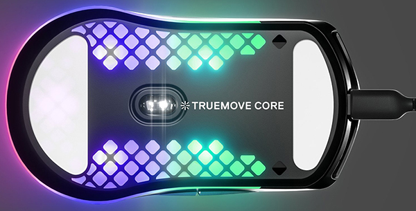 SteelSeries Aerox 3 Gaming Mouse TrueMove Core Sensor Mobile View