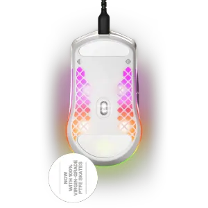 SteelSeries Aerox 3 Snow Gaming Mouse | 57g Lightweight - image 3