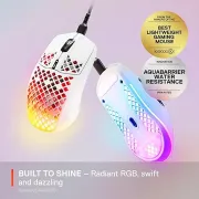 SteelSeries Aerox 3 Snow Gaming Mouse | 57g Lightweight - image 8