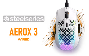 SteelSeries Aerox 3 Snow Gaming Mouse | 57g Lightweight - image 1