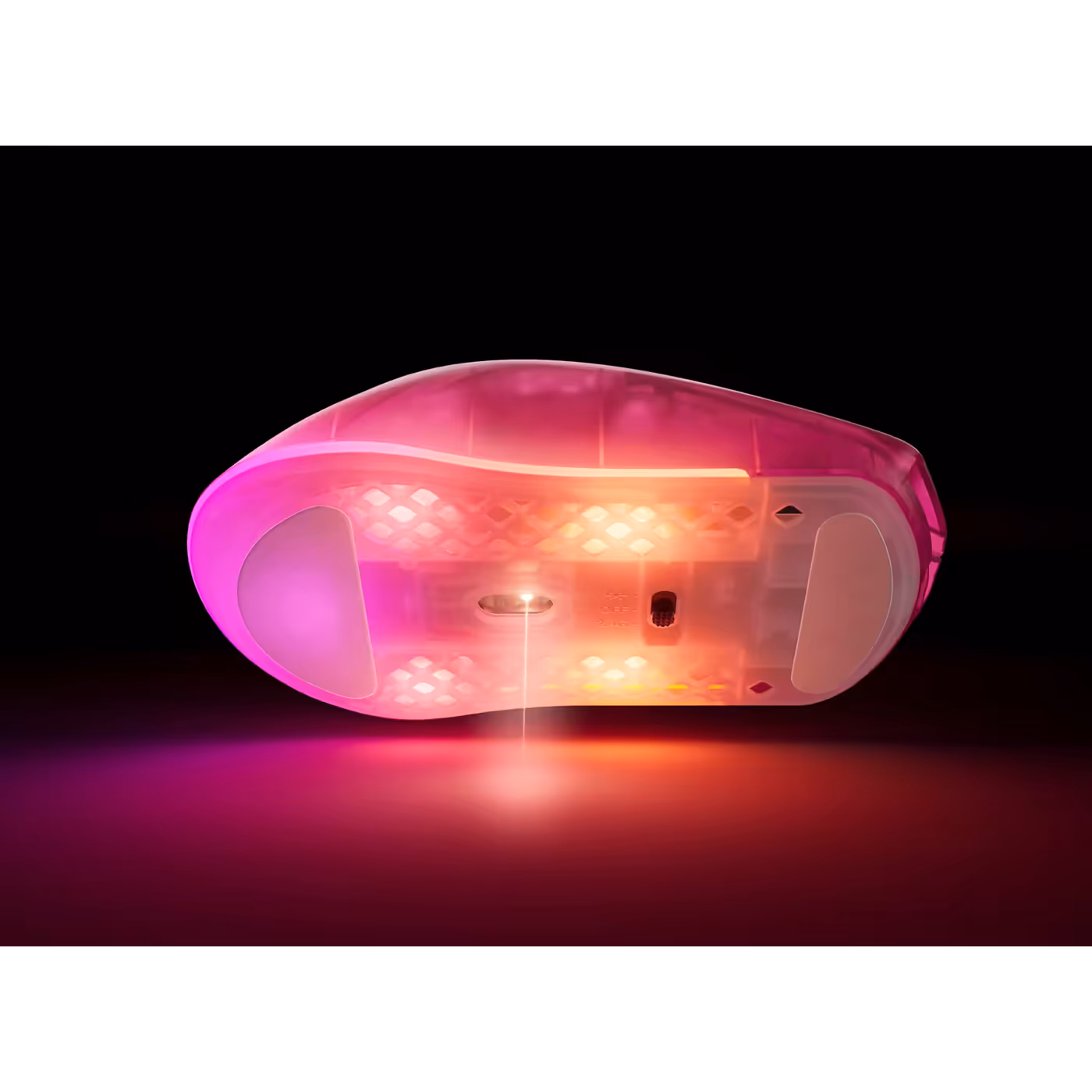 Aerox 3 Wireless Gen 2 Magenta Haze underside sensor render