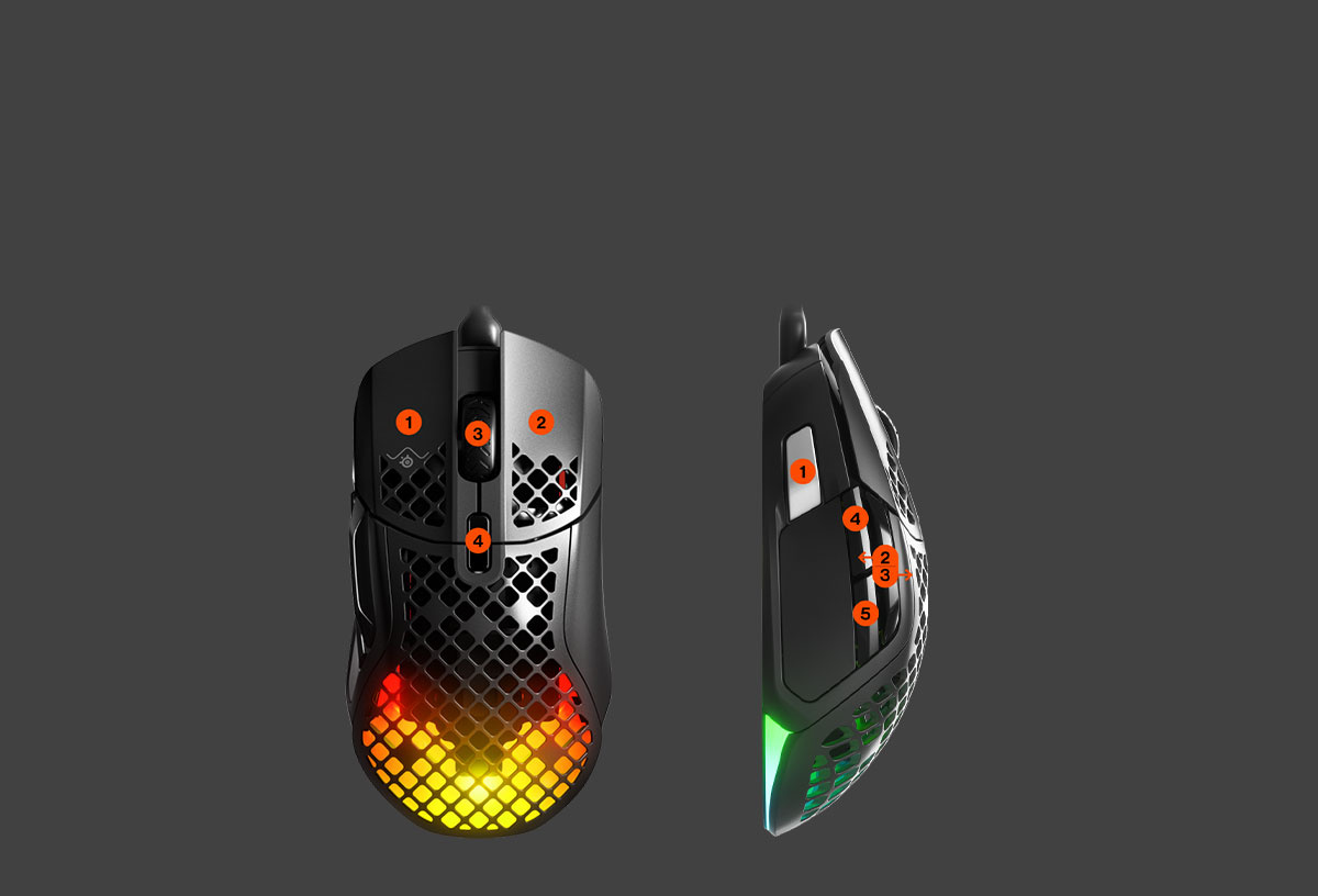 Aerox 5 Wireless Mouse - 9 Programmable Buttons