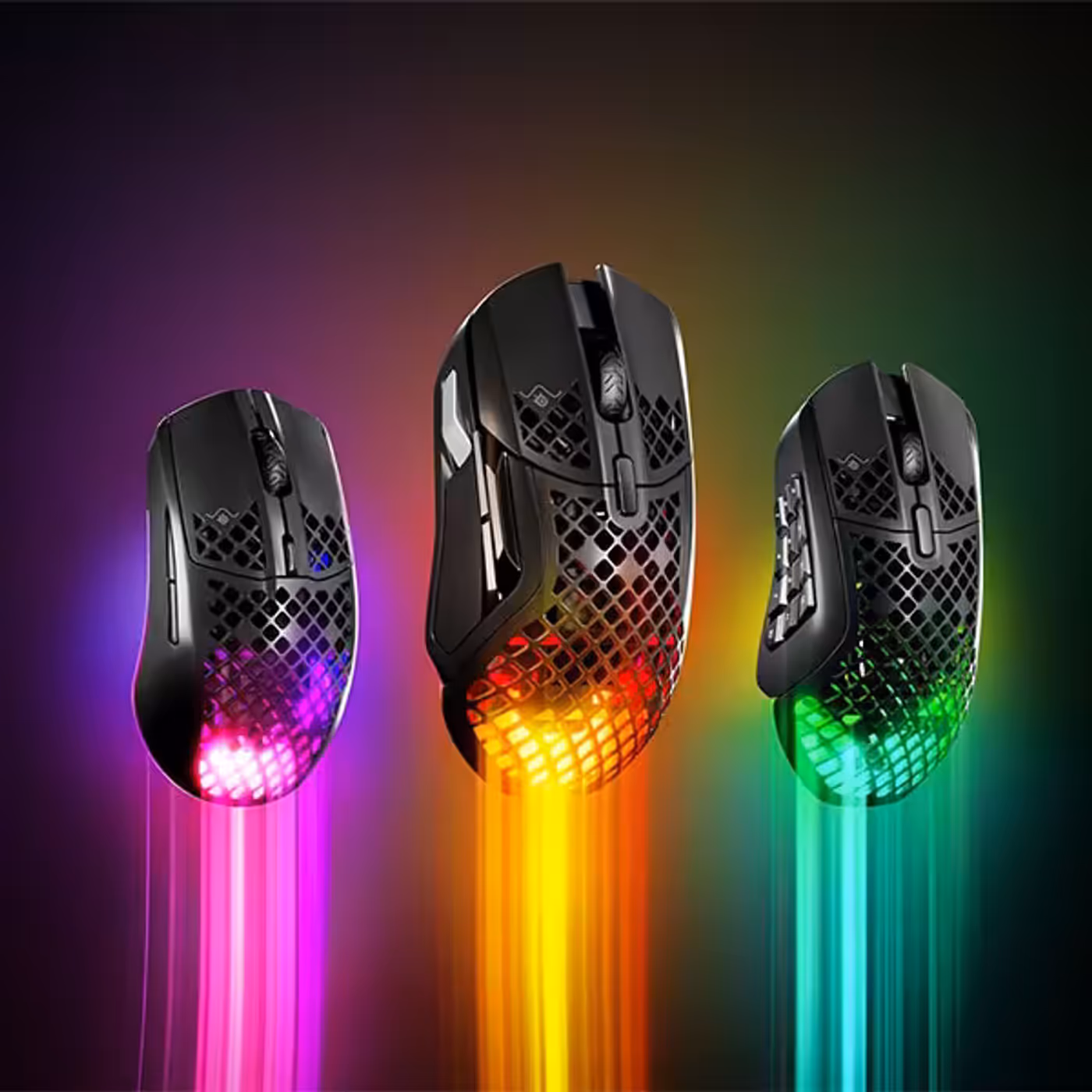 Aerox 5 Wireless Gaming Mouse grip styles and dimensions