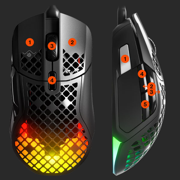 Aerox 5 Wireless Mouse - 9 Programmable Buttons