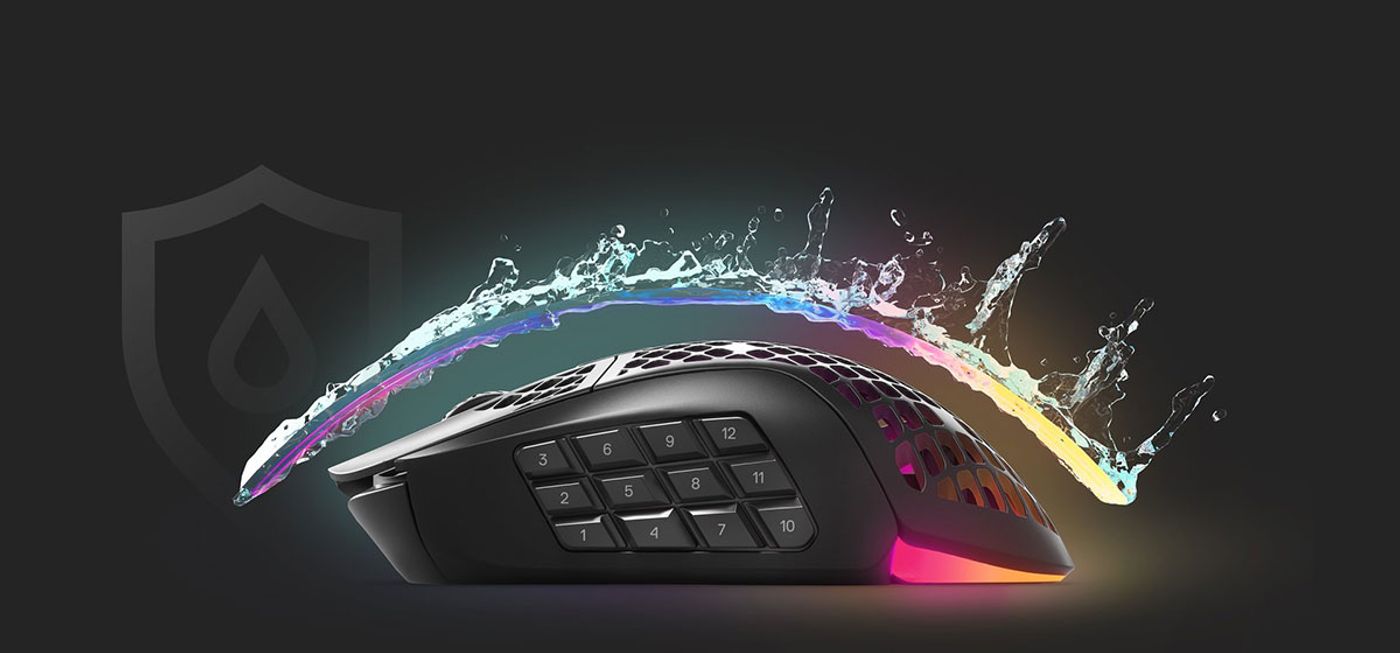 Aerox 9 Wireless Gaming Mouse demonstrating its protective features