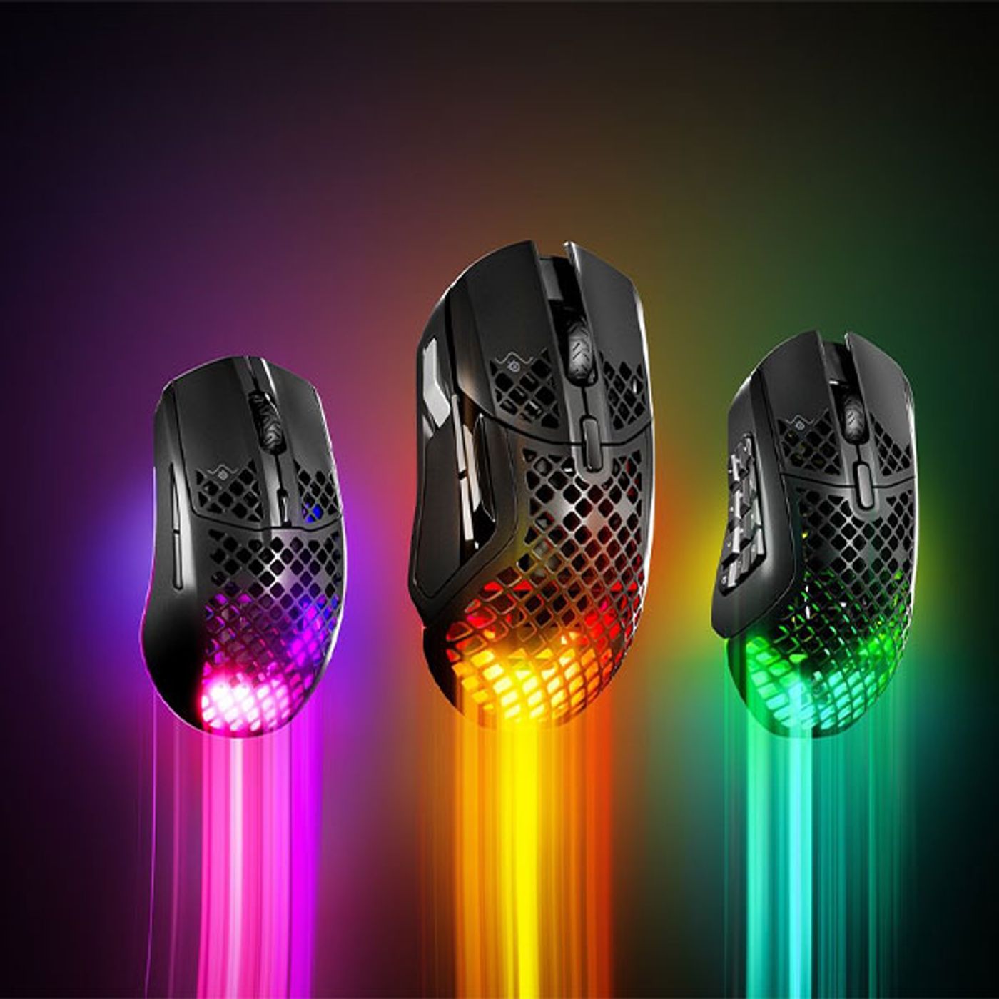 Showcasing the full range of Aerox Mice