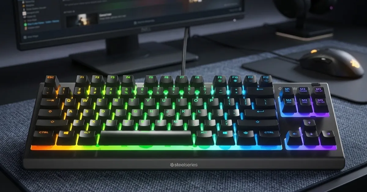 SteelSeries Apex 3 TKL RGB Keyboard — Tenkeyless, IP32 | Evetech