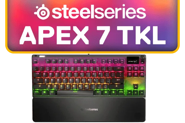 SteelSeries Apex 7 TKL Mechanical Keyboard - Red Switch