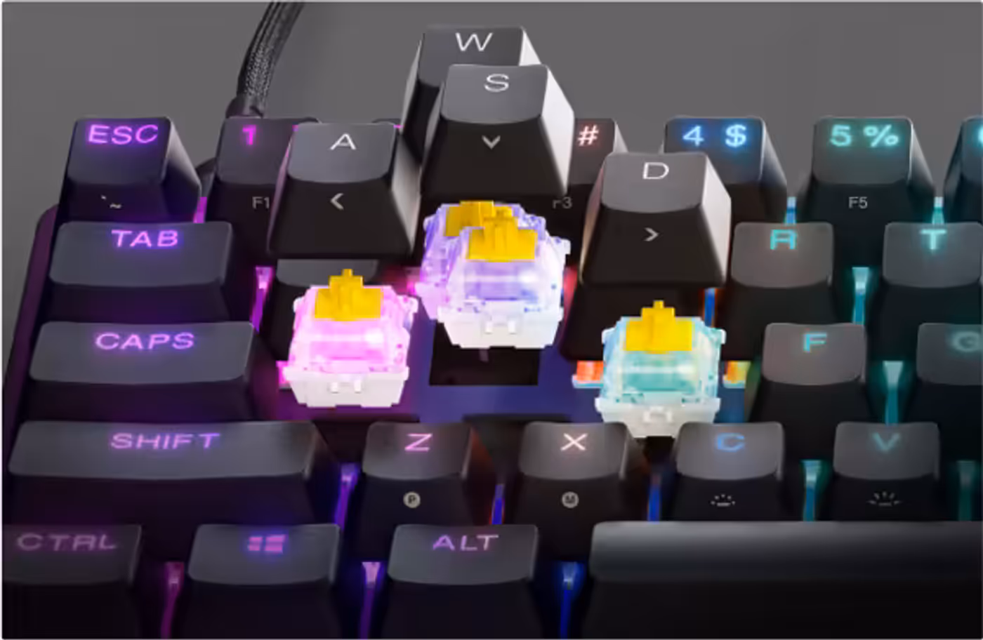 Apex 9 Mini keyboard with swappable OptiPoint switch technology