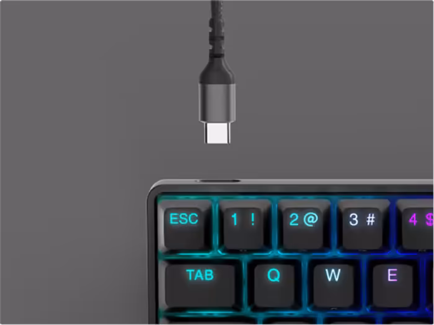 Apex 9 Mini detachable braided USB-C cable for enhanced durability