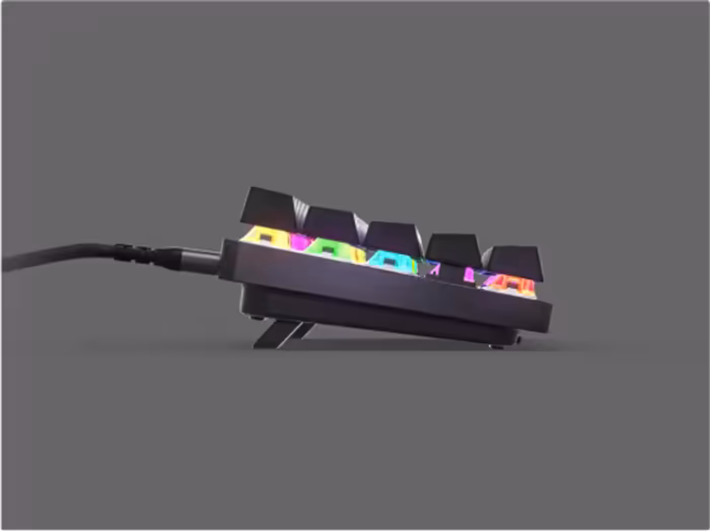 Adjustable tilt legs on the Apex 9 Mini for customizable ergonomic positioning