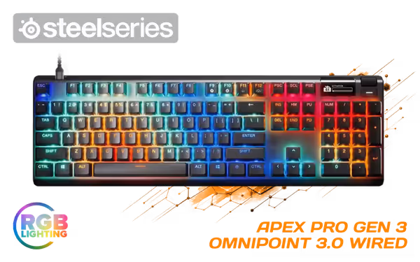 SteelSeries Apex Pro Gen 3 HyperMagnetic Gaming Keyboard - image 1 SteelSeries Apex Pro Gen 3 HyperMagnetic Gaming Keyboard - image 1