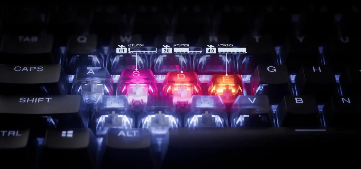 SteelSeries Apex Pro TKL Gen 3 RGB Mechanical Gaming Keyboard displaying desktop view