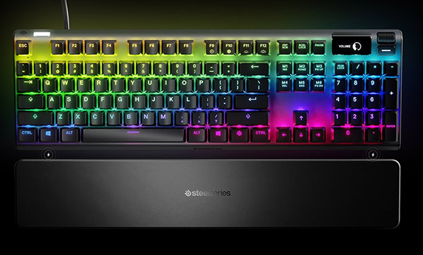 Steelseries Apex Pro Keyboard with Magnetic Wrist Rest