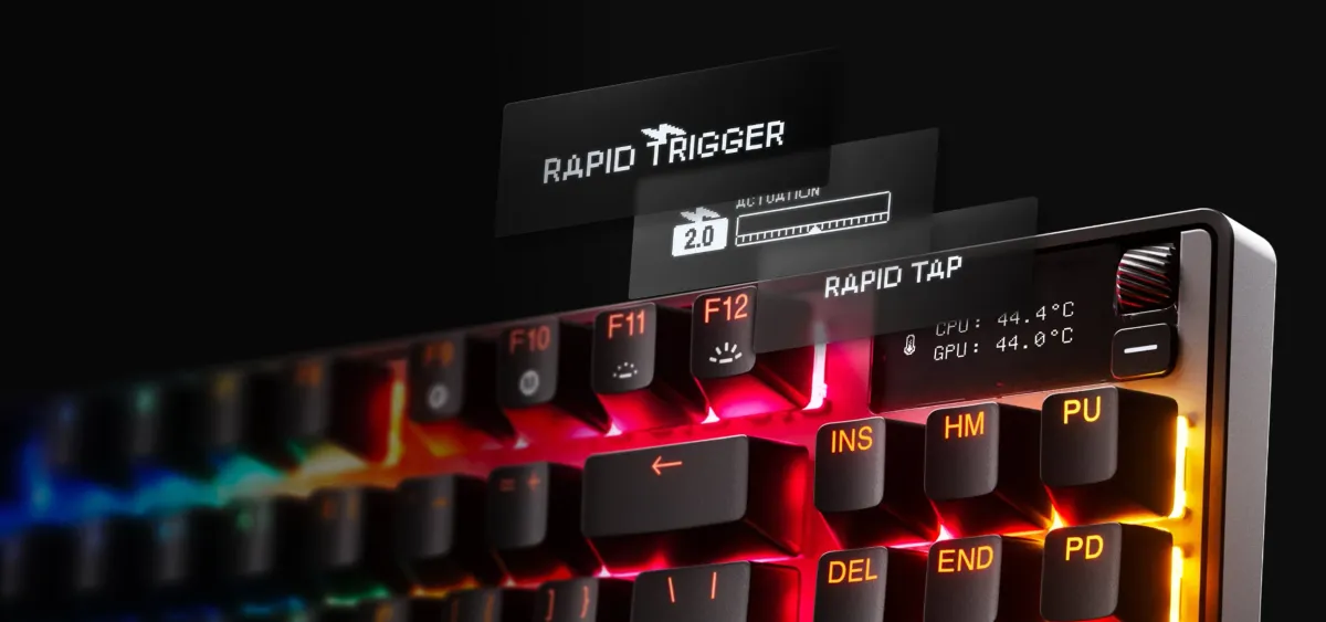 OLED Smart Screen on the SteelSeries Apex Pro TKL Keyboard