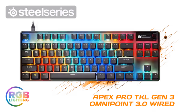 SteelSeries Apex Pro TKL Gen 3 – OmniPoint 3.0 TKL Keyboard - image 1 SteelSeries Apex Pro TKL Gen 3 – OmniPoint 3.0 TKL Keyboard - image 1