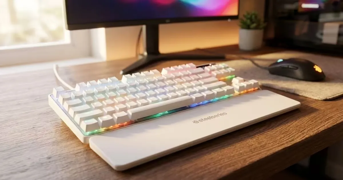 SteelSeries Apex Pro TKL Gen 3 Gaming Keyboard (White) | Evetech