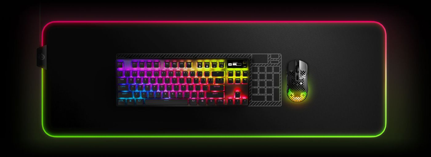 Esports-ready tenkeyless layout of the SteelSeries Apex Pro TKL Wireless