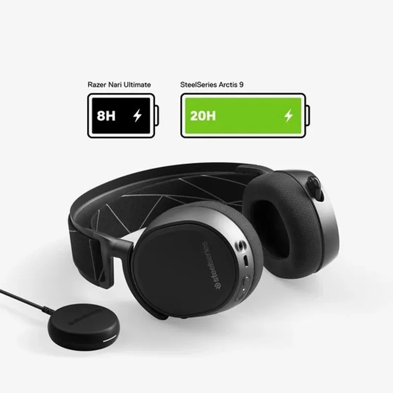 Steelseries Arctis 9 Wireless – Lossless 2.4GHz, 20+ hr | Evetech
