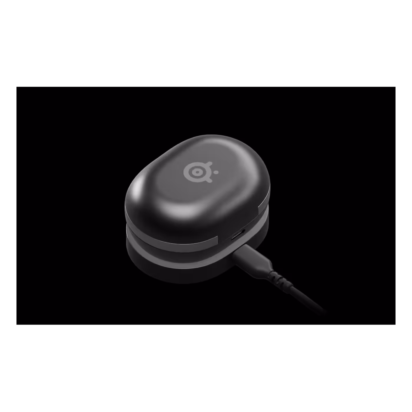 Arctis GameBuds Black charging case